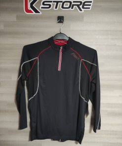 POLERA ASICS ZIP LITE SHOW M/LARGA