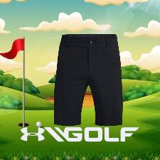 BERMUDA UNDER ARMOUR GOLF BLK (T&G)