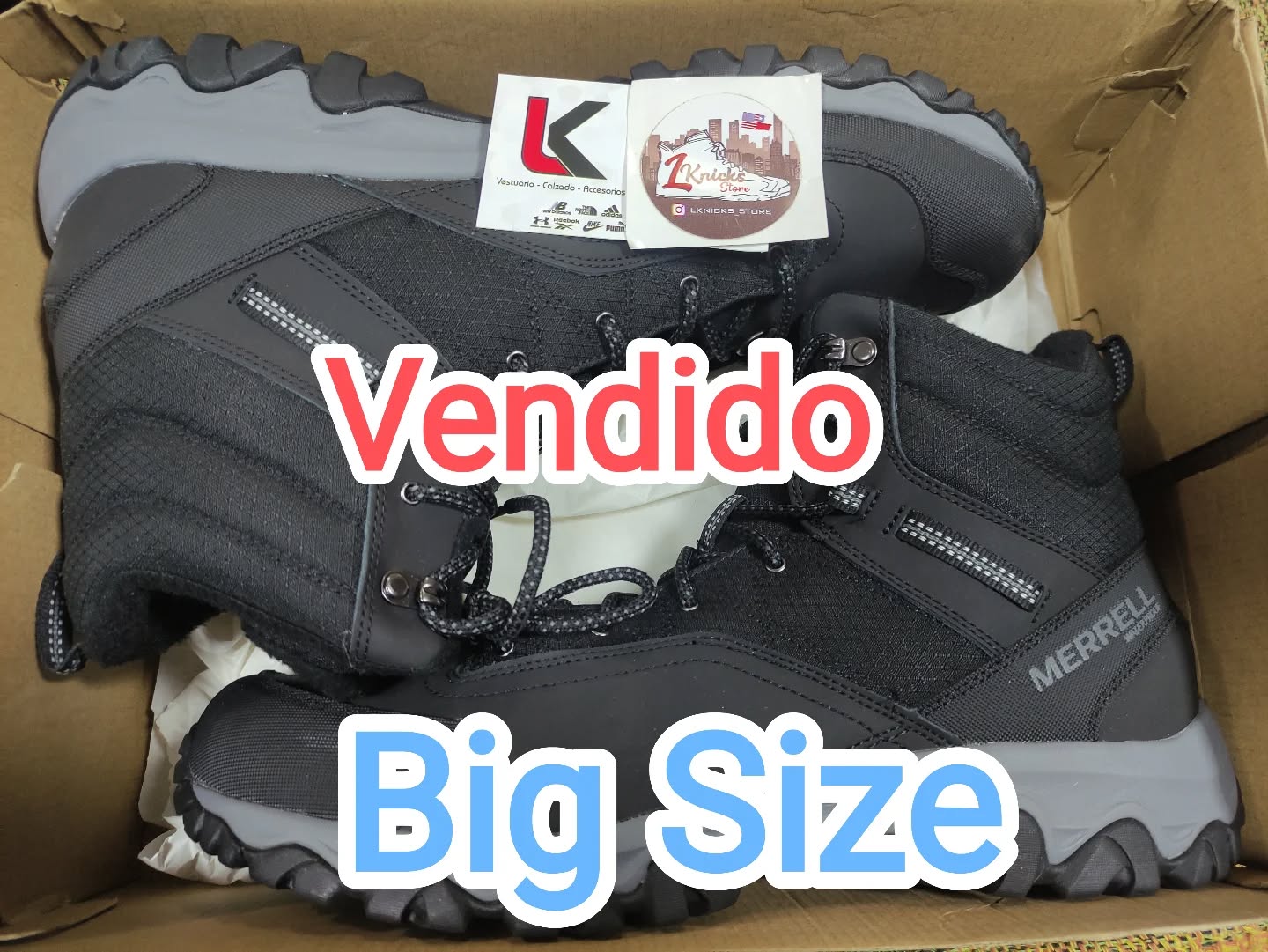 www.lkstore.cl
Grx Gerardo por la confianza depositada en nuestros artículos Merrell Akita Waterproff Big Size desde la Localidad de San Antonio... #lkstore #lknicks_store #calzadowaterproof #bigsize #tallasgrandeschile #Seguimosdandosolucionesasusnecesidadesdeportivas