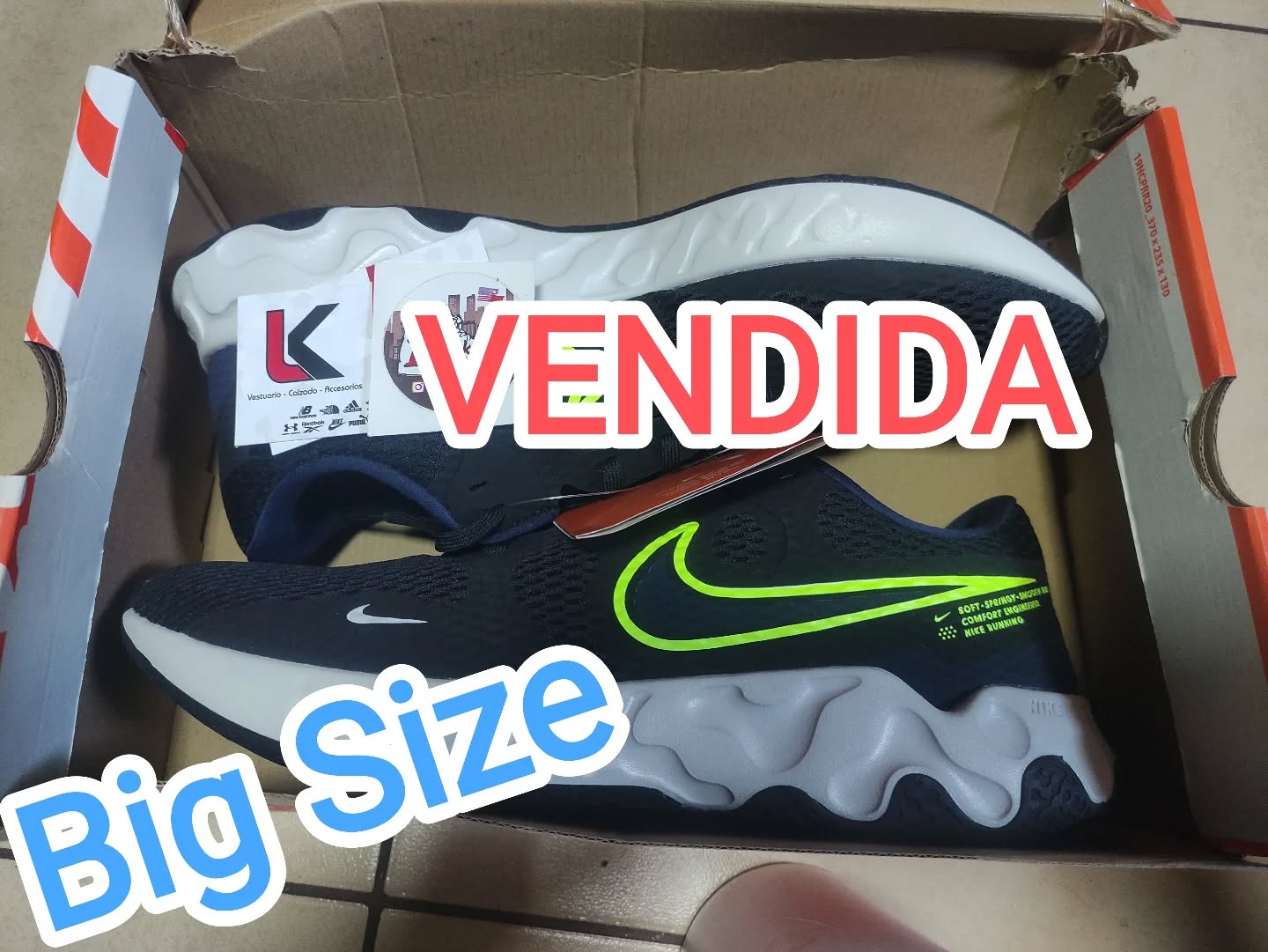 www.lkstore.cl
Grx Victor por la confianza depositada en nuestros artículos Nike Renew 2 Big Dize desde la localidad de Combarbala... #Lkstore #lknicks_store #zapatillastallasgrandes #tallasgrandeschile #Seguimosdandosolucionesasusnecesidadesdeportivas