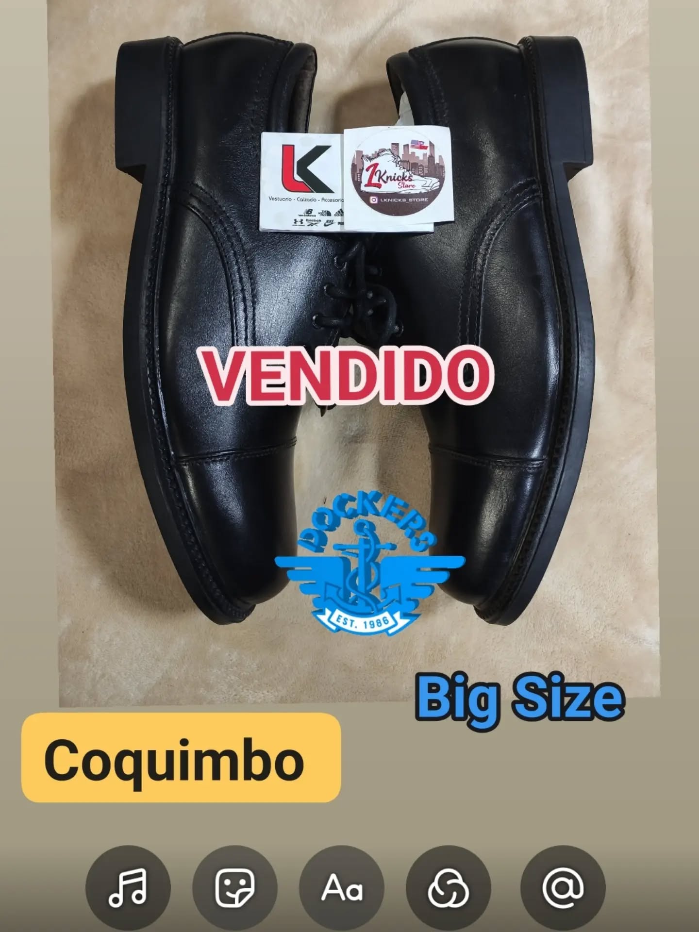 www.lkstore.cl
Grx @javierototote por la confianza depositada en nuestros artículos Calzado Dockers Big Size desde la Localidad de Coquimbo... #lkstore #lknicks_store #tallasgrandeschile #zapatillastallasgrandes #Seguimosdandosolucionesasusnecesidadesdeportivas