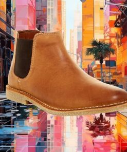 * CLZ KENNETH COLE REACTION DESING 21015 SLIP ON  COGNAC