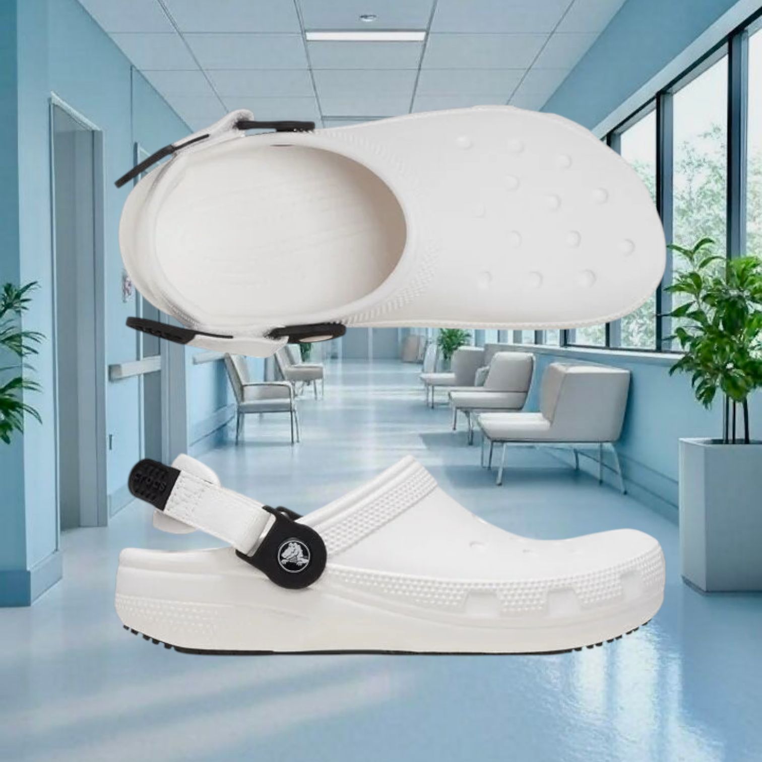 Crocs Unisex Classic Work White Clogs
Antideslizante...
N'11 US - 10 UK - 45 EUR - 29 CM...
@destacar 
Completamente nuevas... Envío a todo Chile... Entregas Gratuitas Barrio República